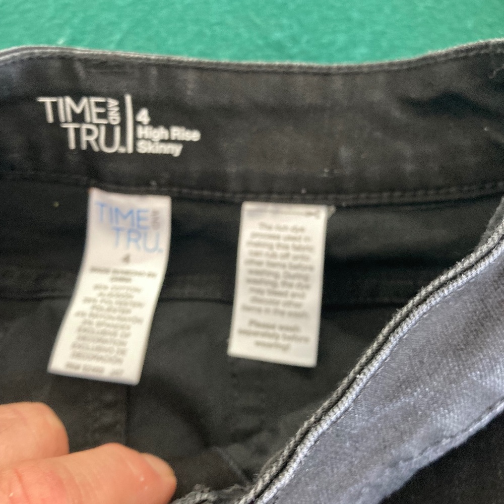 Time and True Black Jeans Size 4